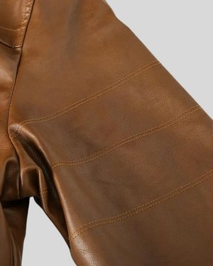 Devin | Herrskinnjacka med huva