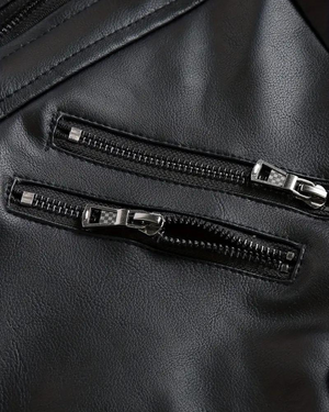 Devin | Herrskinnjacka med huva