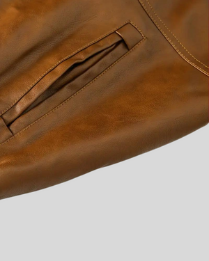 Devin | Herrskinnjacka med huva