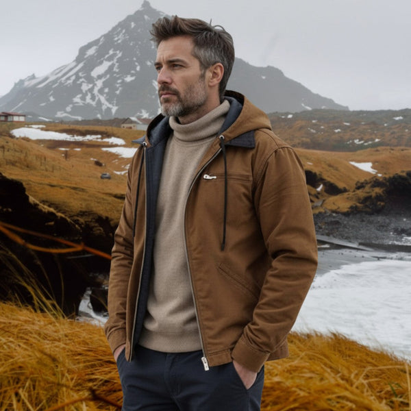 Gaspard™ | Elegant hoodie med dragkedja