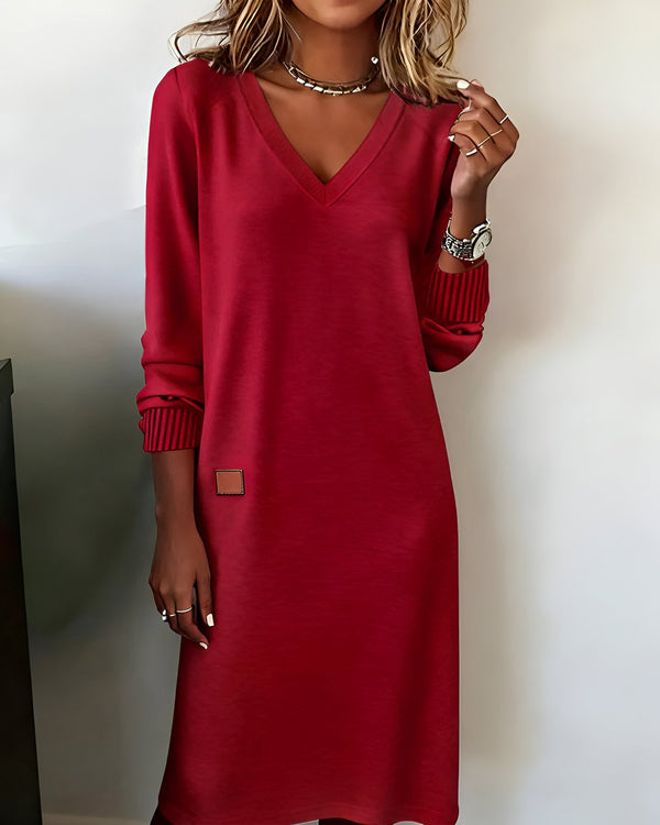 Malira | Elegant Mjuk Stickad Klänning